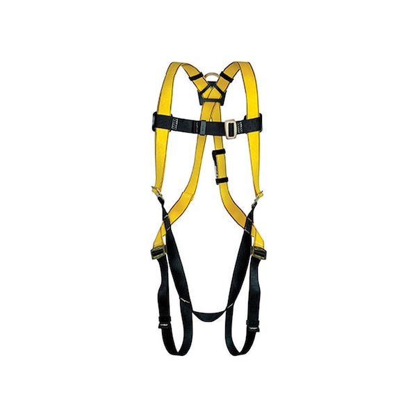 Safety Works Workman Qwik-Fit Unisex Polyester Safety Harness 400 lb. cap. XL Yellow 1 pc